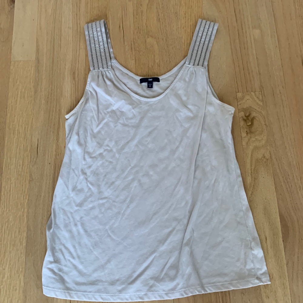 Silver tank top by GAP